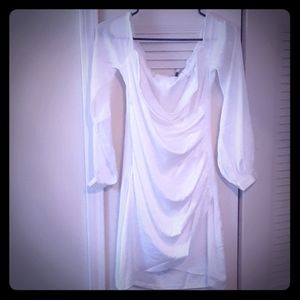 White mini dress